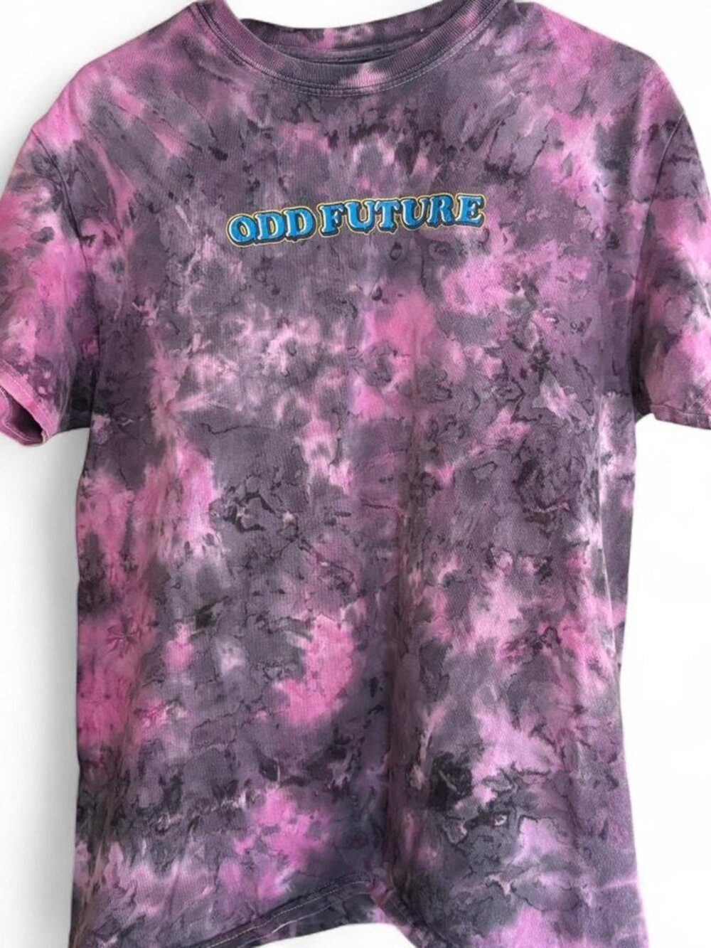 Purple & Pink Tie-Dye Odd Future T-Shirt, Size Medium